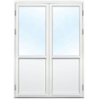 3-glas parfönsterdörr i trä