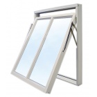 3-glas vridfönster med bågpost aluminiumbeklått